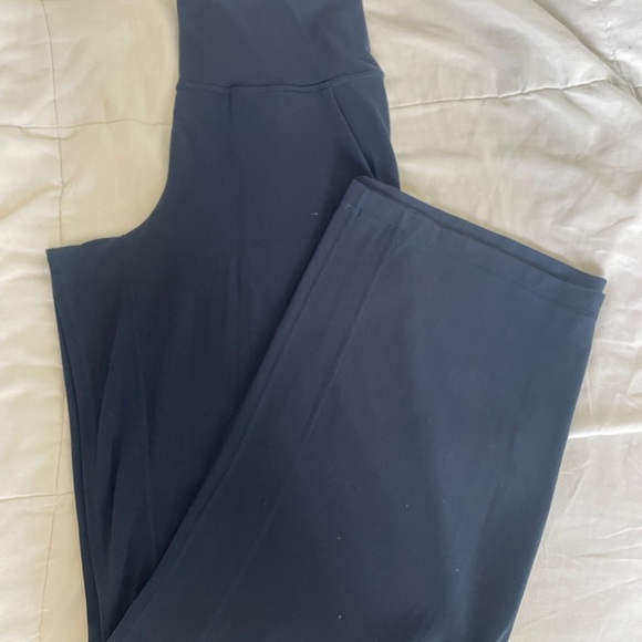 Lululemon Wide Leg Navy Pants - Picture 1 of 3